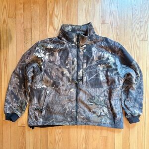 Weatherby Men’s Full Zip Hunting Camo Jacket Coat 2XL Tan Green Camo